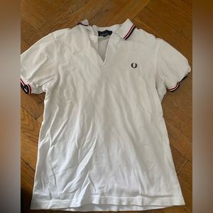 Fred Perry white short sleeve polo